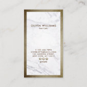 Scissors marble Hair Stylist Appointment Verticaal Visitekaartje (Achterkant)