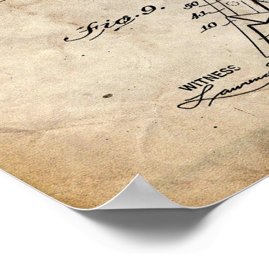 Scissors Patent Poster (Hoek)