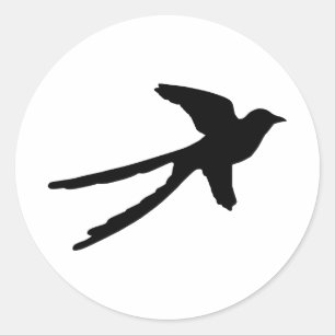 Scissortail Flycatcher Ronde Sticker