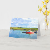 Scituate Harbor-Wenskaart Kaart (Gele Bloem)