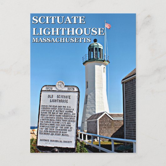 Scituate Lighthouse, Massachusetts Briefkaart (Voorkant)