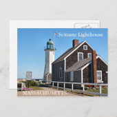 Scituate Lighthouse, Massachusetts Briefkaart (Voorkant / Achterkant)