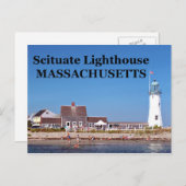 Scituate Lighthouse, Massachusetts Briefkaart (Voorkant / Achterkant)