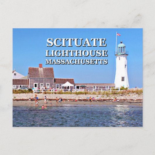 Scituate Lighthouse, Massachusetts Carte Postale (Devant)