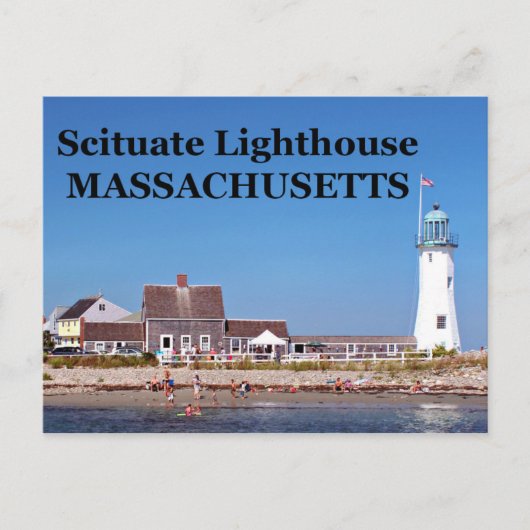 Scituate Lighthouse, Massachusetts Carte Postale (Devant)