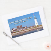 Scituate Lighthouse, Massachusetts Rechthoekige Sticker (Envelop)