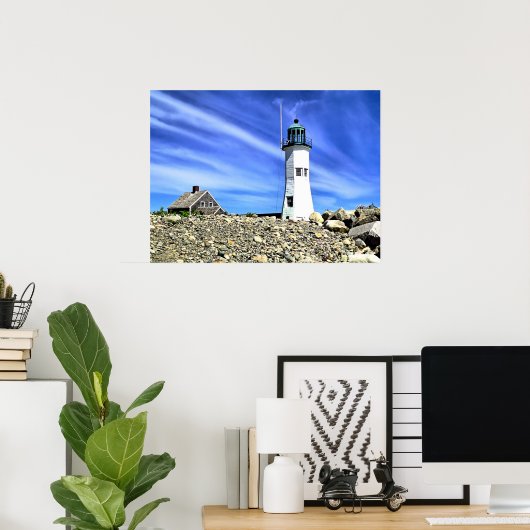 Scituate Lighthouse Poster (Thuiskantoor)