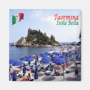 SCL067 TAORMINA, Isola Bella, Sicilië, Koelkast Magneet