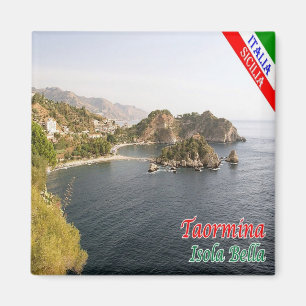SCL068 TAORMINA, Isola Bella, Sicilië, Koelkast Magneet