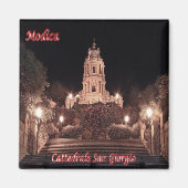 SCL077 MODICA, Sint-Joriskathedraal, Koelkast Magneet (Voorkant)