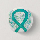 Scleroderma Angel Awareness Ribbon Pins Ronde Button 3,2 Cm (Voorkant)