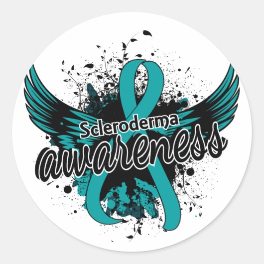 Scleroderma Awareness 16 Ronde Sticker (Voorkant)