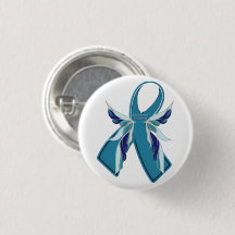 Scleroderma Awareness Blauwgroen Ribbon Round Butt