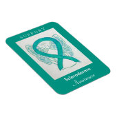Scleroderma Awareness Ribbon Angel Custom Magnet Magneet (Rechterzijde)
