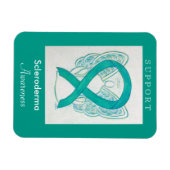 Scleroderma Awareness Ribbon Angel Custom Magnet Magneet (Horizontaal)