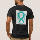 Scleroderma Awareness Ribbon Angel Custom Shirt (Achterkant)