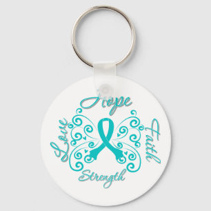 Scleroderma Hope Motto Butterfly Sleutelhanger