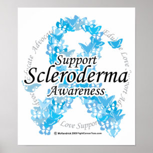 Scleroderma Ribbon of Butterflies Poster