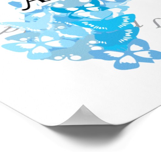 Scleroderma Ribbon of Butterflies Poster (Hoek)