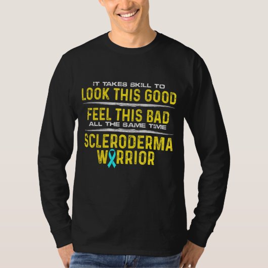 Scleroderma Survivor Warrior Skills Awareness T-shirt (Voorkant)