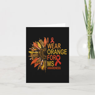 Sclerose I Draag Sinaasappel voor MS Awareness Sun Kaart