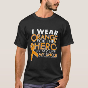Sclerose Ik Draag Sinaasappel voor mijn oom T-shirt