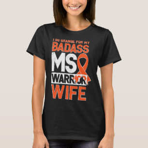Sclerose MS-bewustzijn Badass krijger Vrouw T-shirt