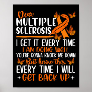 Sclerose vlinderlint Wereld MS Dag Poster