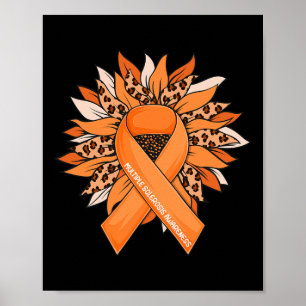 Sclerose zonnebloem multiple sclerose bewustzijn poster