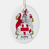 Scofield Family Crest Keramisch Ornament (Rechts)