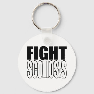 Scoliose bestrijden sleutelhanger