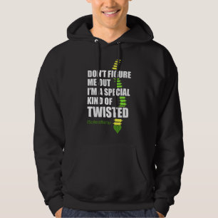 Scoliose bewustzijn figuur Scoliose krijger overle Hoodie