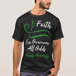 Scoliose Bewustzijn Groen Lint Scoliose Christi T-shirt