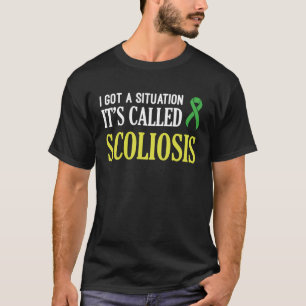 Scoliose Bewustzijnssituatie Scoliotische krijger T-shirt