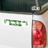 Scoliose-Bumpersticker rechtzetten Bumpersticker (Op Truck)