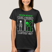 Scoliose Het is geen handicap T-shirt (Voorkant)