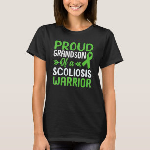Scoliose Rug Spinale Blessure Krijger's Kleinzoon T-shirt