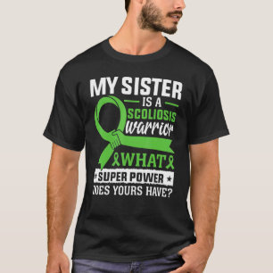 Scoliose Rugblessure Strijders Broer Scoliose T-shirt