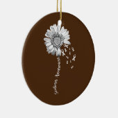 Scoliosis Awareness Flower Support Keramisch Ornament (Rechts)