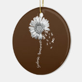 Scoliosis Awareness Flower Support Keramisch Ornament (Links)