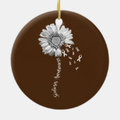 Scoliosis Awareness Flower Support Keramisch Ornament (Achterkant)