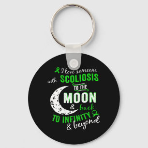 Scoliosis Awareness for Women Men Scoliosis Sleutelhanger