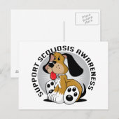 Scoliosis Dog Briefkaart (Voorkant / Achterkant)