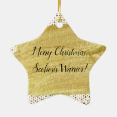 Scoliosis Warrior Kerstmis Keramisch Ornament (Achterkant)
