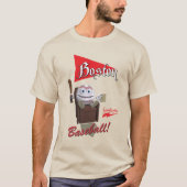 Scolletta "Boston Baseball!" Long Hoeve Raglan T-shirt (Voorkant)