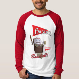 Scolletta "Boston Baseball!" Long Hoeve Raglan T-shirt