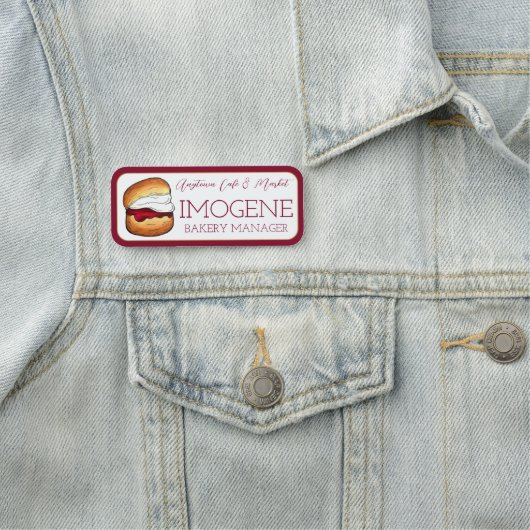 Scone Cream Jam Café Middag Thee Room Bakkerij Naamplaatje (In situ)