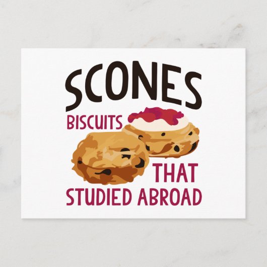 Scones Briefkaart (Voorkant)