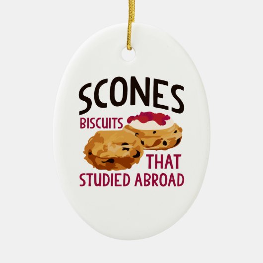 Scones Keramisch Ornament (Voorkant)