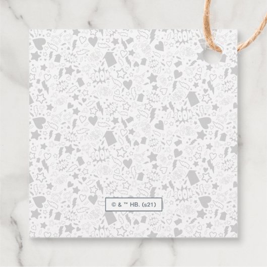 Scooby-Doo 1e verjaardag Bedankjes Labels (Achterkant)